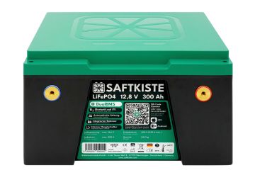 Vooraanzicht van de Saftkiste 300 LiFePo4 lithium accu