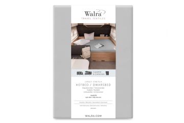 Walra jersey hoeslaken voor dwarsbed en hefbed kleur licht grijs
