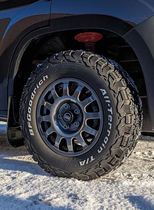 Exclusieve Braid lichtmetalen velg voor Ducato en BF Goodrich AT banden